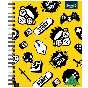 Cuaderno Universitario Artel Level Up 7mm 102 Hojas