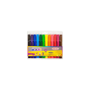 Marcadores Maxi 12 Colores Artel (Jumbo)