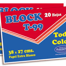 Block T-99 20 Hojas Paredones