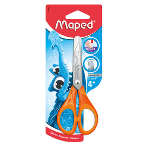 Tijera Mango Naranja 13 cm Soft Maped