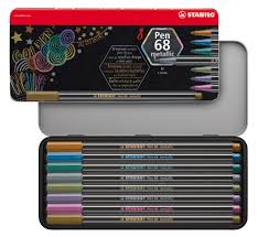 Set 6 Marcadores Metálicos Stabilo Pen 68