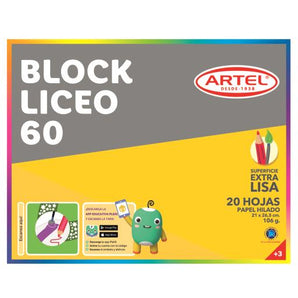 Block Liceo 60 20 Hojas Artel