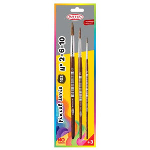 Set Pinceles 103 Nº2-6-10 Pelo Natural Artel