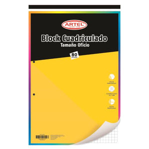 Block Prepicado Oficio 80 Hojas 7mm Artel