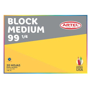 Block 99 Medium 1/4 20 Hojas Artel