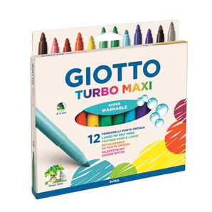 Caja Lápices Scripto Maxi Turbo 12 Colores Giotto