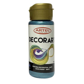 Pintura Decorativa Metálico Turquesa Nº130 60ml Artel