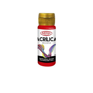 Pintura Acrílica Deco Rojo Nº800 60ml Artel
