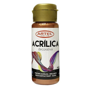 Pintura Acrílica Deco Metálica Cobre Nº993 60ml Artel