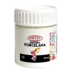 Frasco 40Ml Pintura Porcelana Blanco Artel